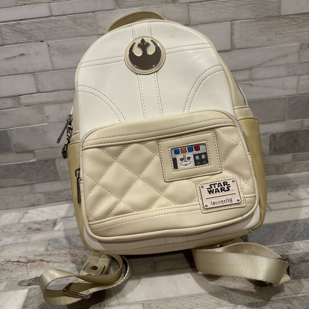 Loungefly Star Wars White and Tan Backpack